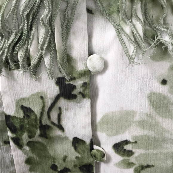 Lapis Sheer Floral Layered Ruffles Blouse - Picture 5 of 5